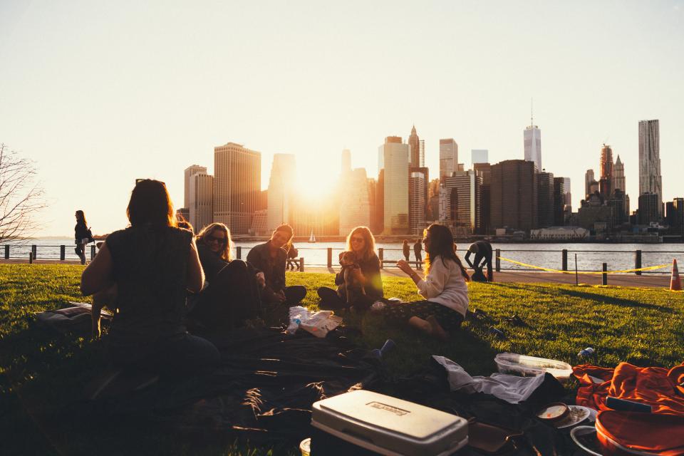 A community gathering together